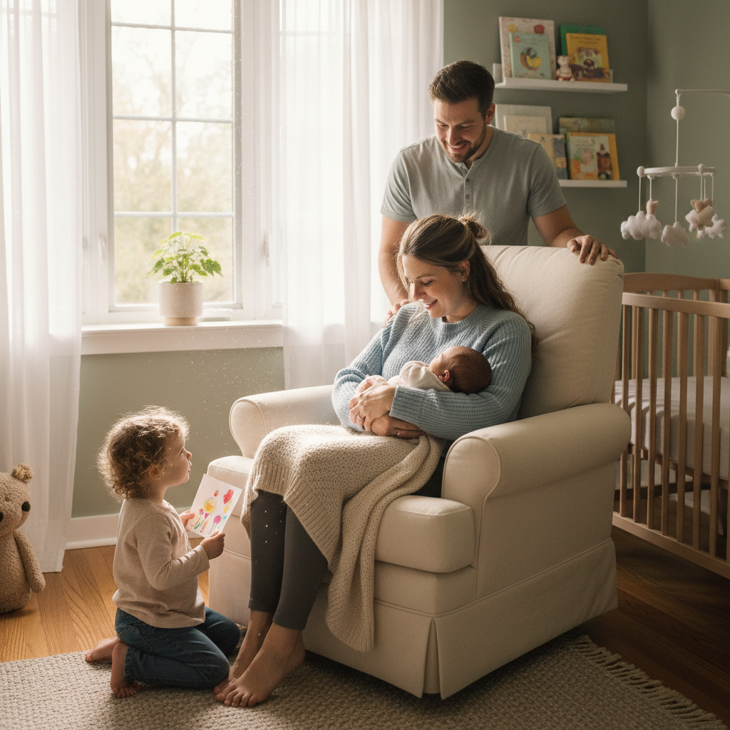 nursing chair emotional mothers day tribute for new moms