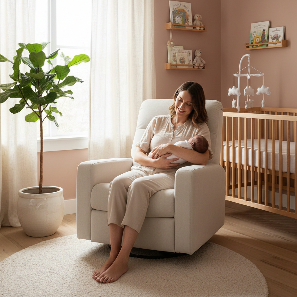 nursery glider recliner electric review for new parents
