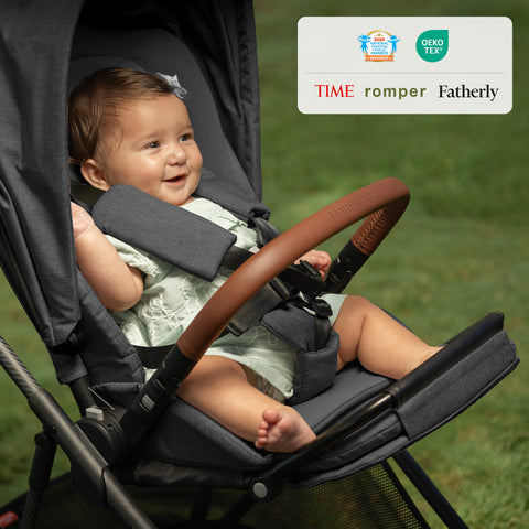 Air Lux Baby Stroller – Lightweight Carbon Fiber Frame, One-Hand Fold & Reversible Seat