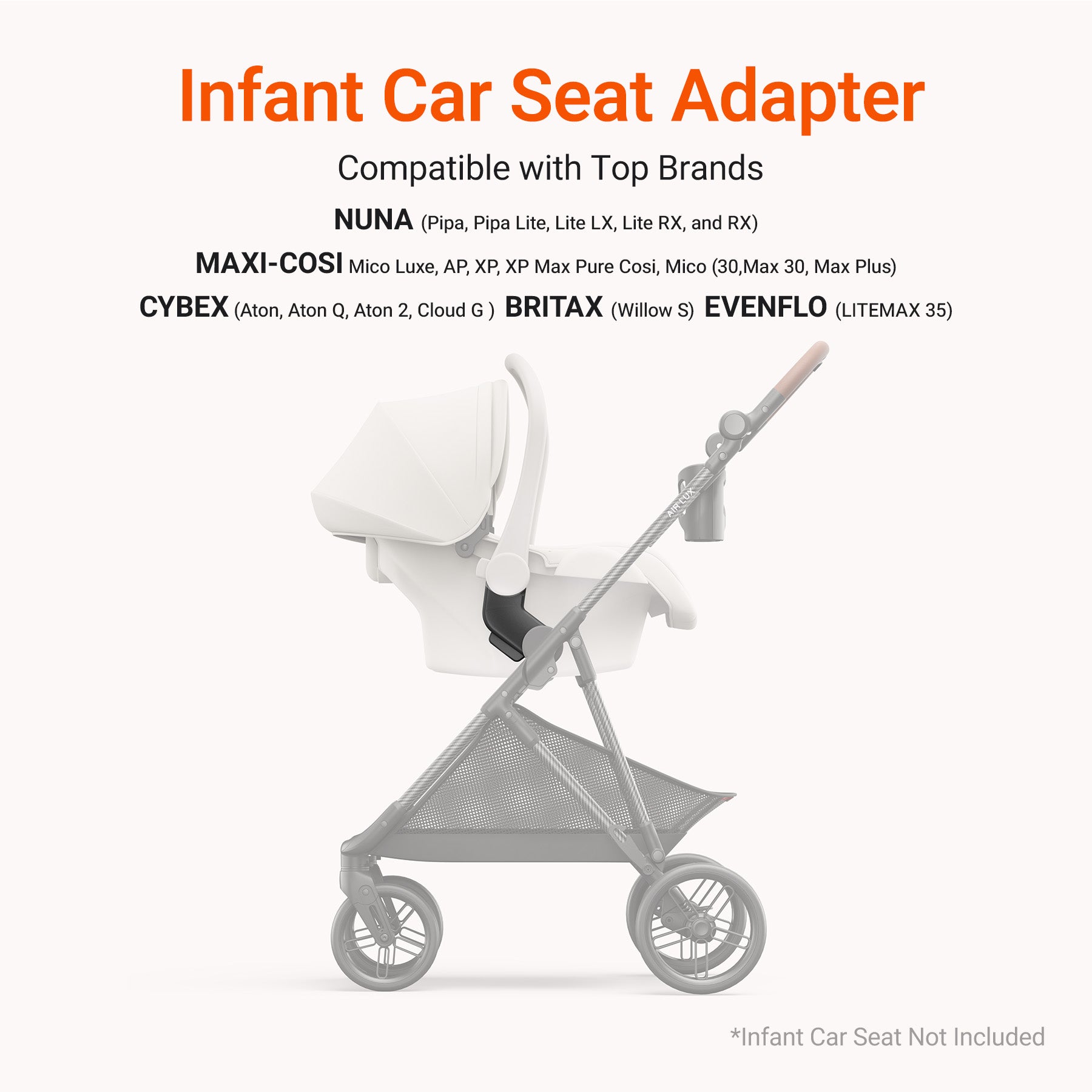 Air Lux Stroller With Bassinet