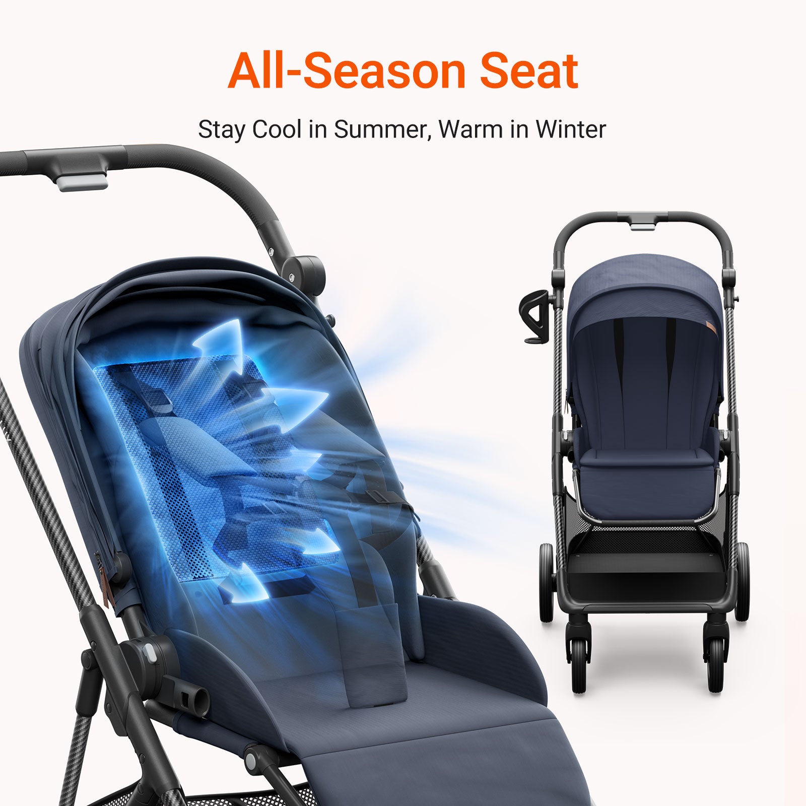 Air Lux Stroller With Bassinet