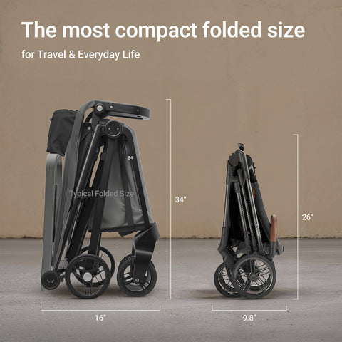 Air Lux Baby Stroller – Lightweight Carbon Fiber Frame, One-Hand Fold & Reversible Seat