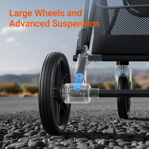 Air Lux Baby Stroller – Lightweight Carbon Fiber Frame, One-Hand Fold & Reversible Seat