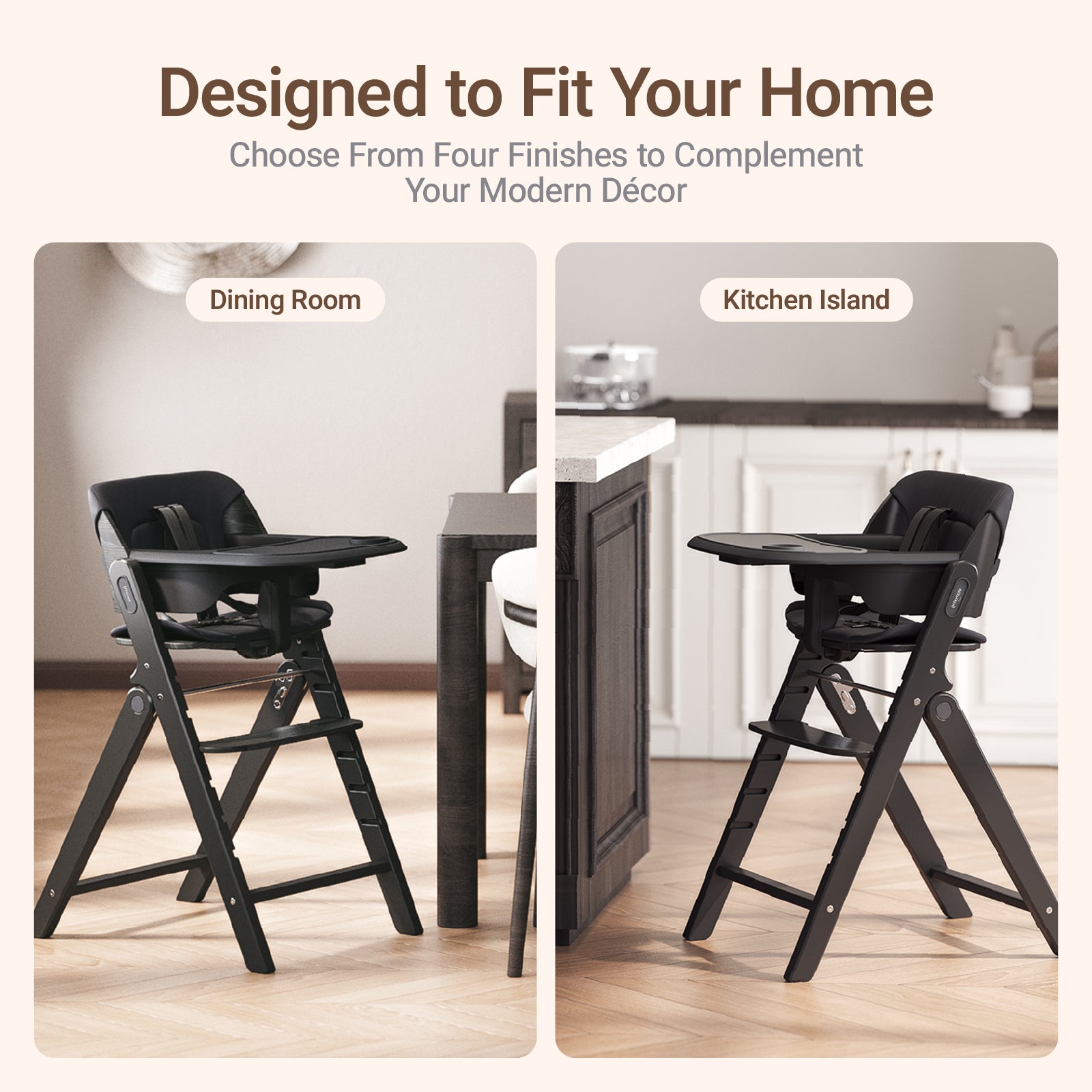 GrowPod Pro Wooden High Chair