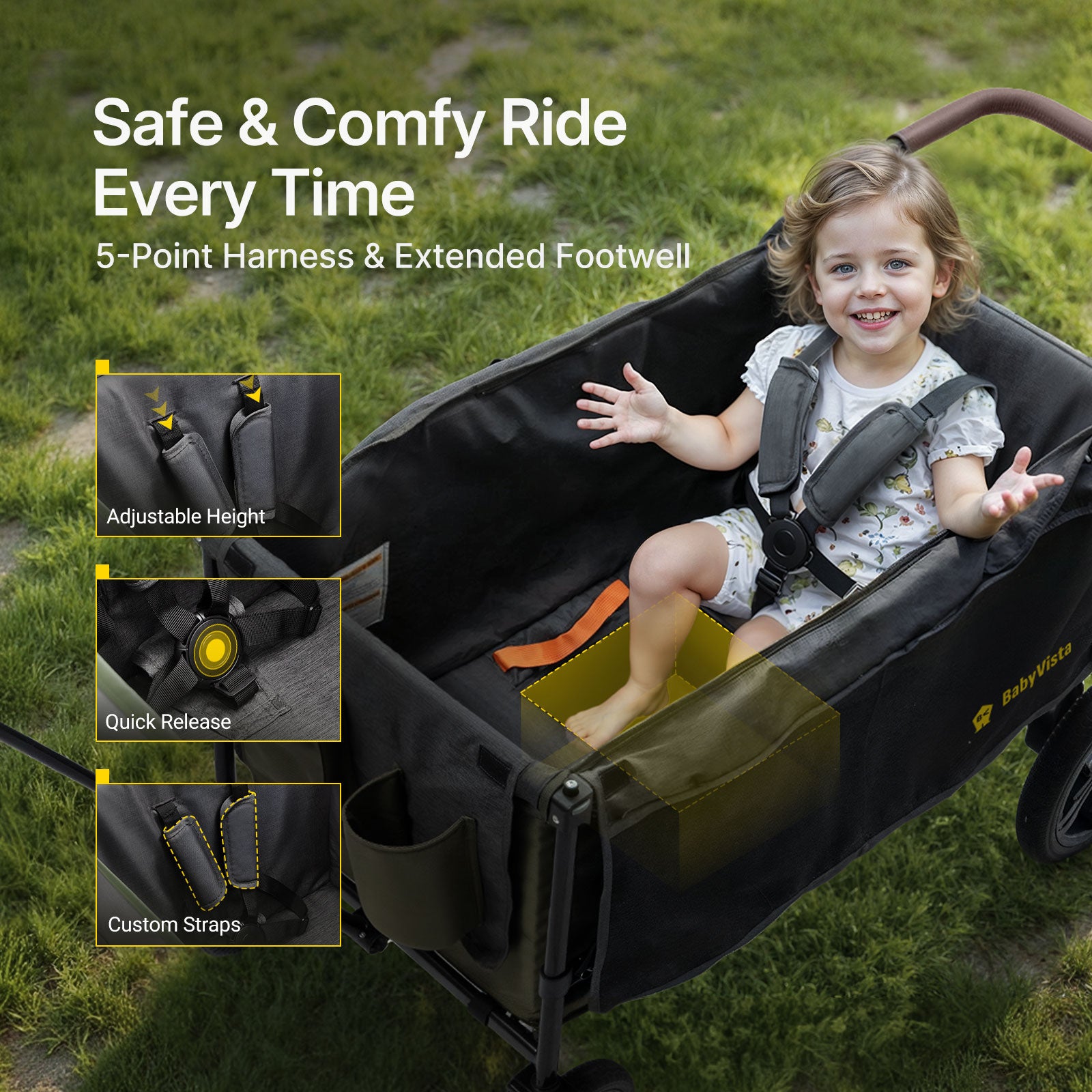 BabyVista All-Terrain Stroller Wagon