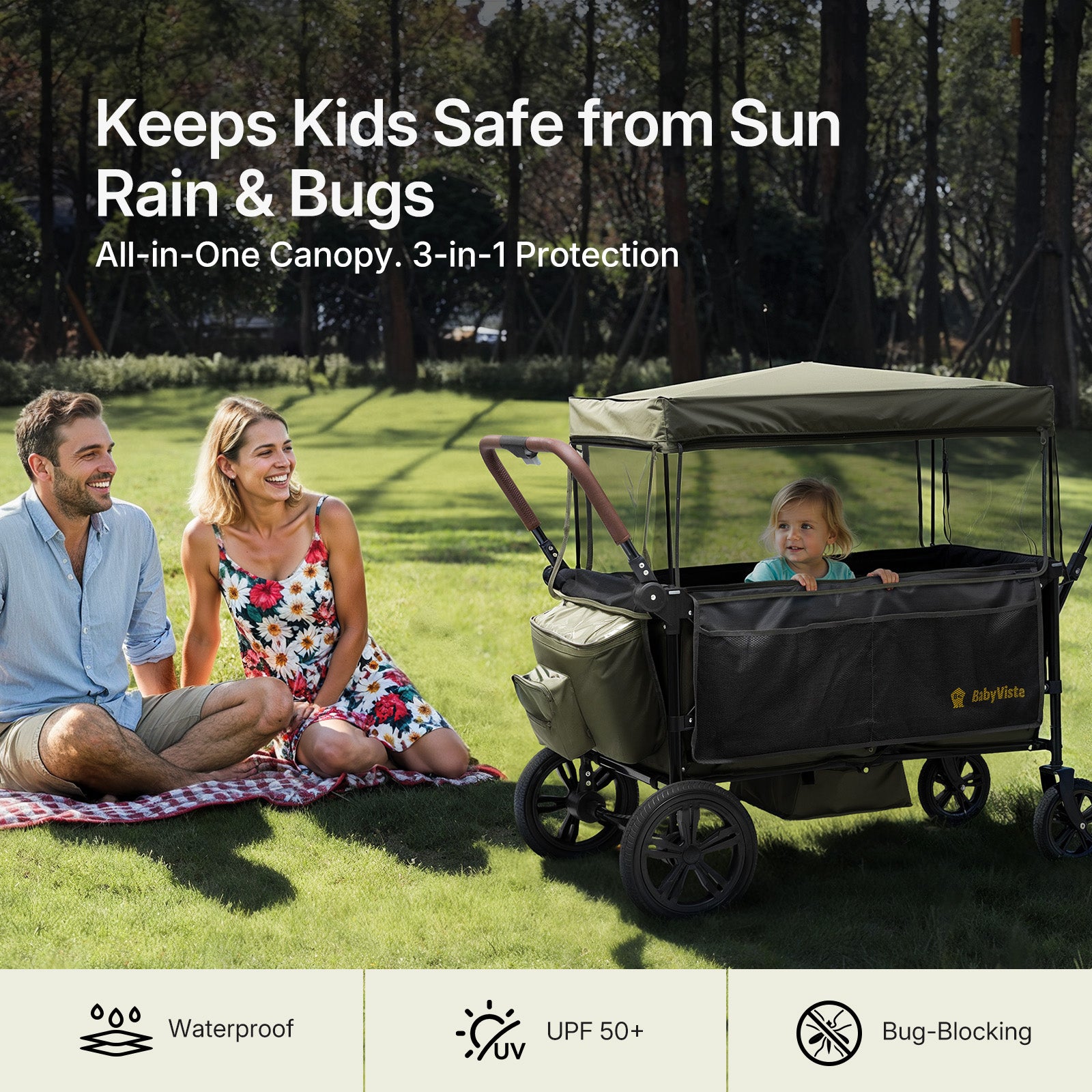 BabyVista All-Terrain Stroller Wagon