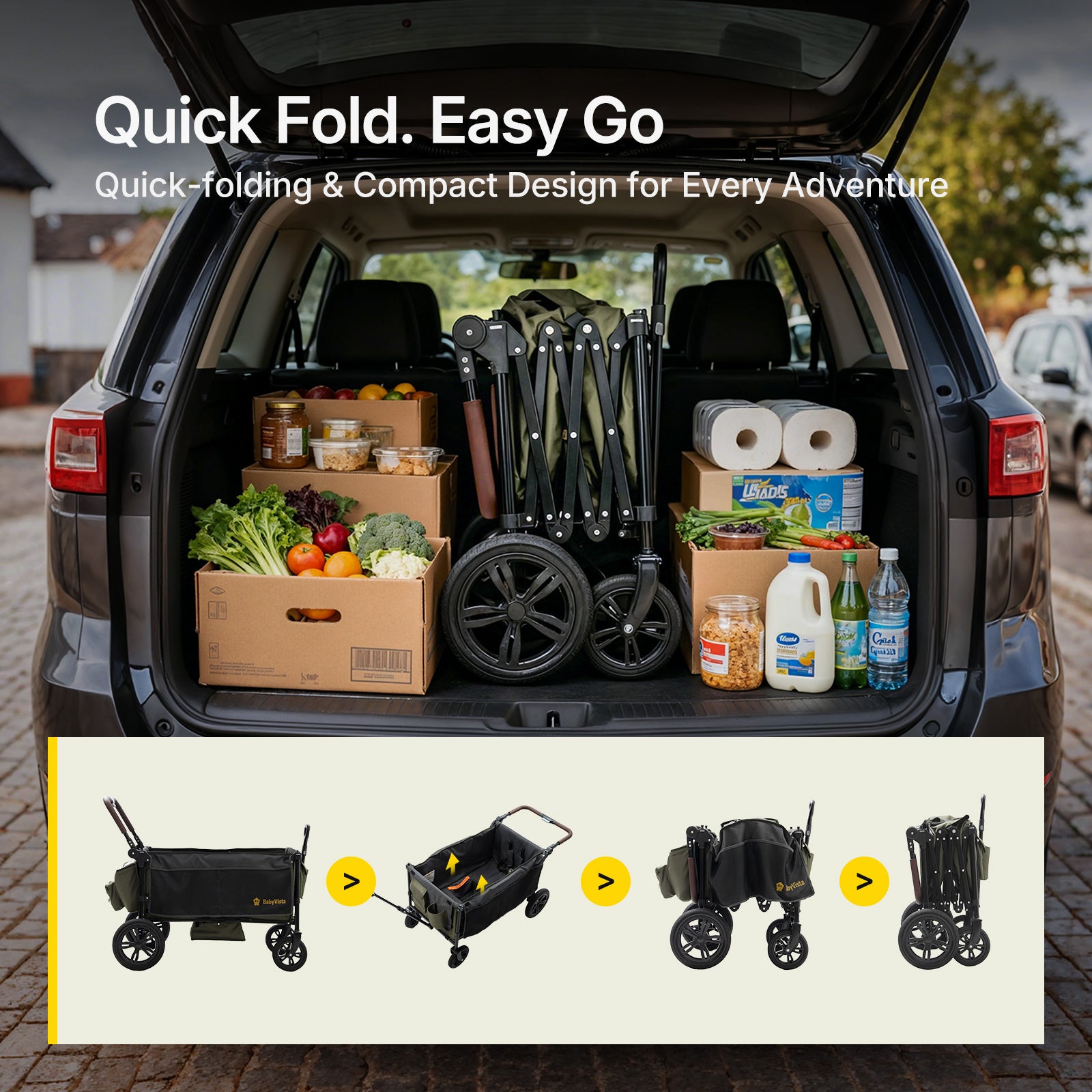 BabyVista All-Terrain Stroller Wagon