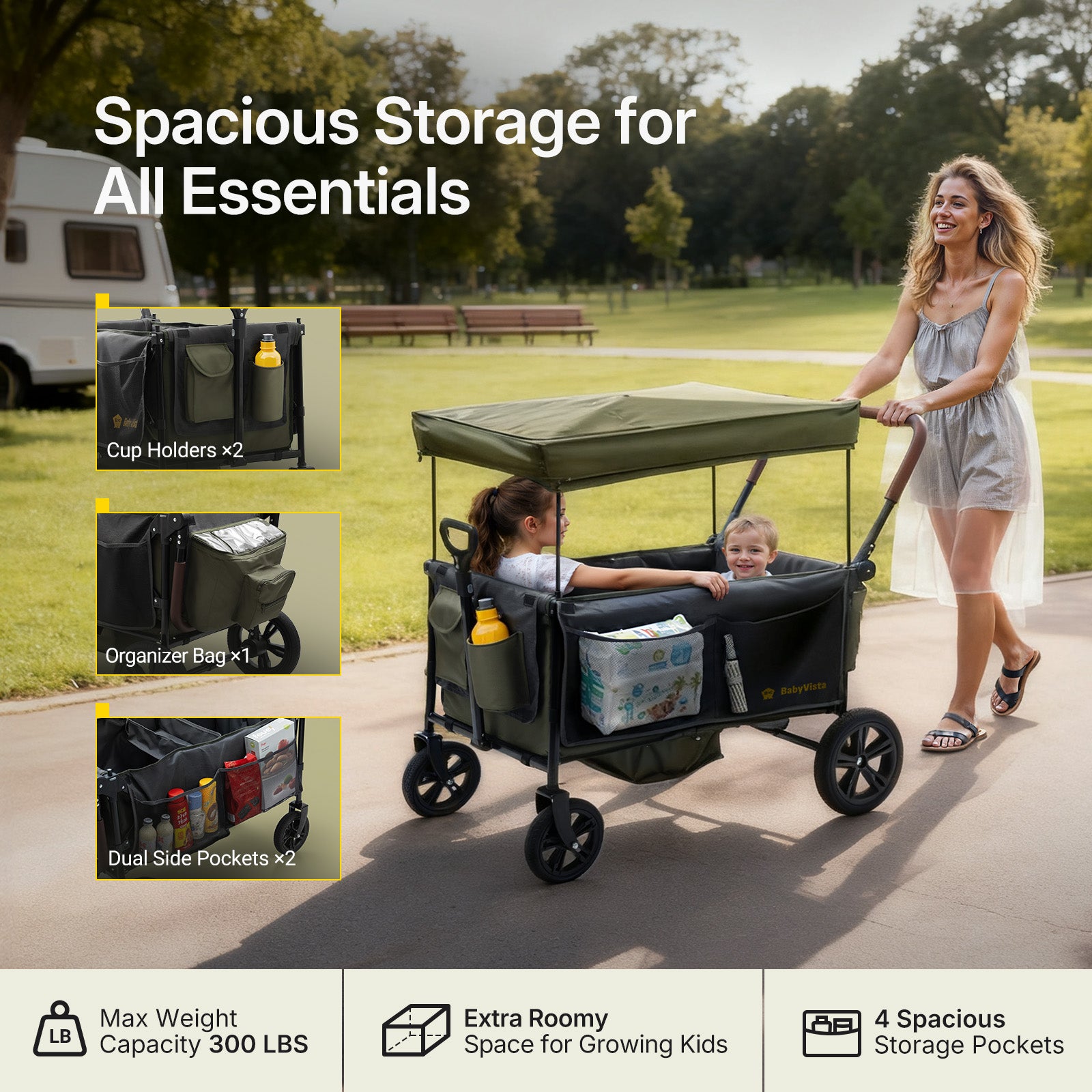 BabyVista All-Terrain Stroller Wagon