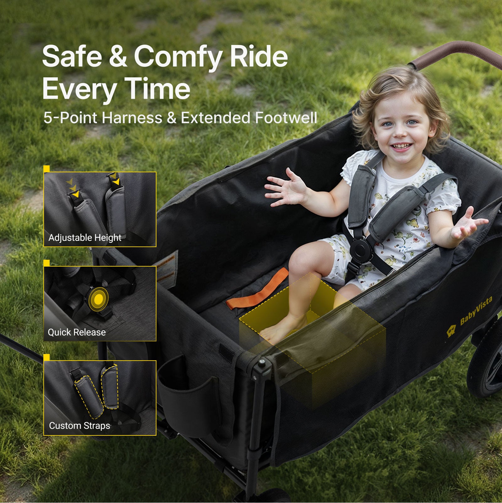 BabyVista All-Terrain Stroller Wagon