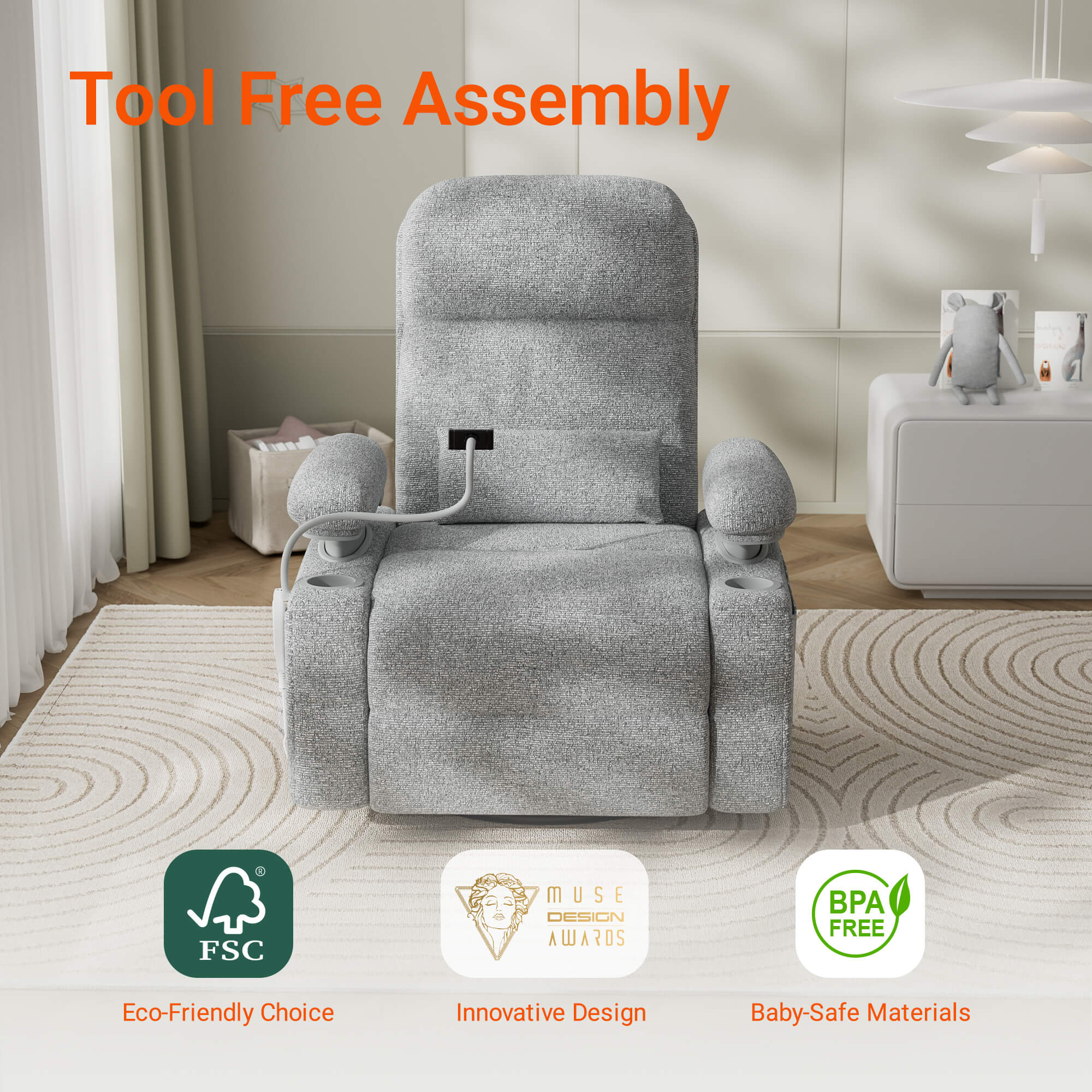 Lullapod Zen Nursery Chair