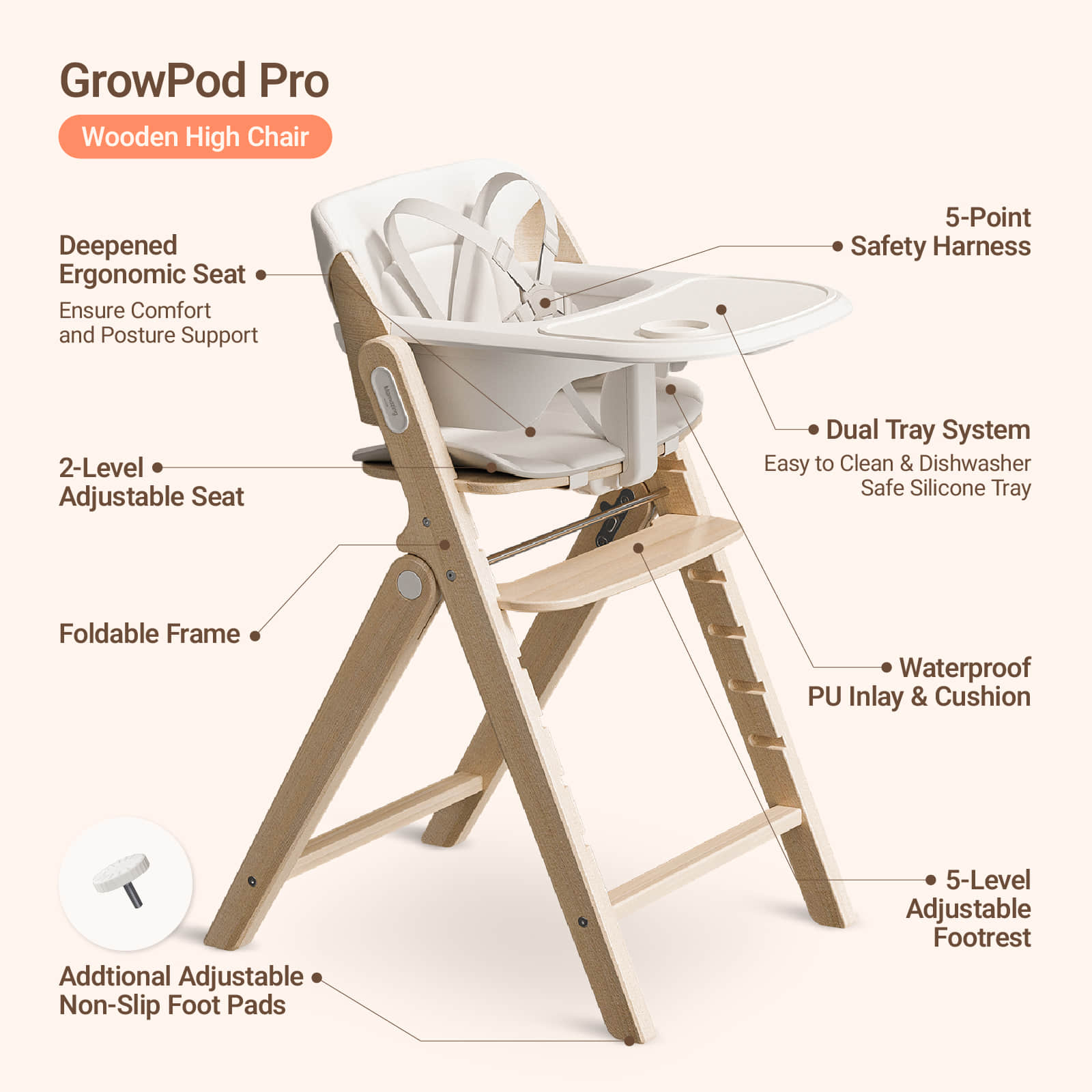 GrowPod Pro High Chair