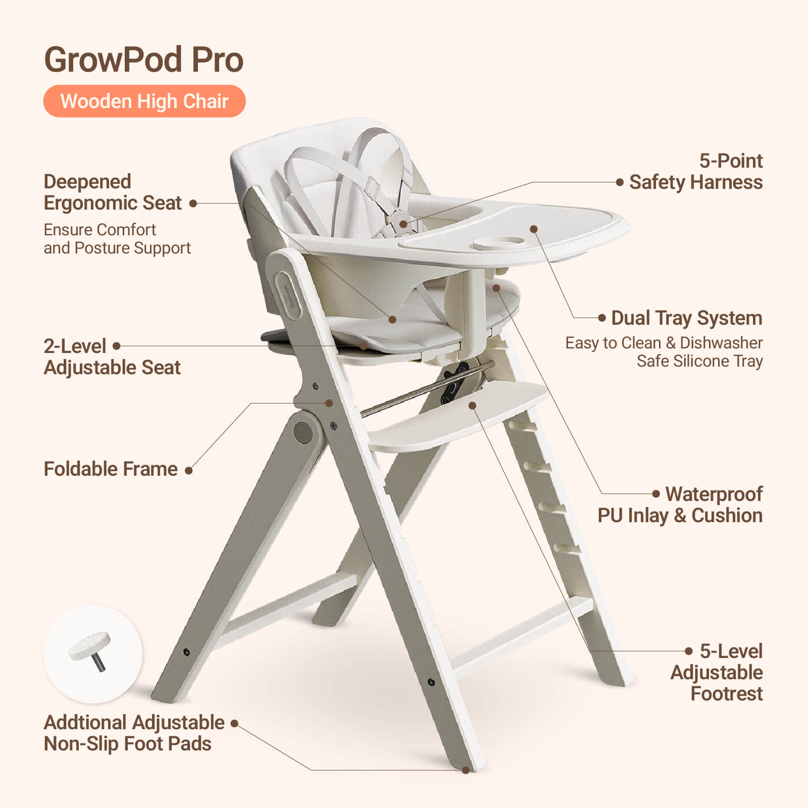 GrowPod Pro High Chair