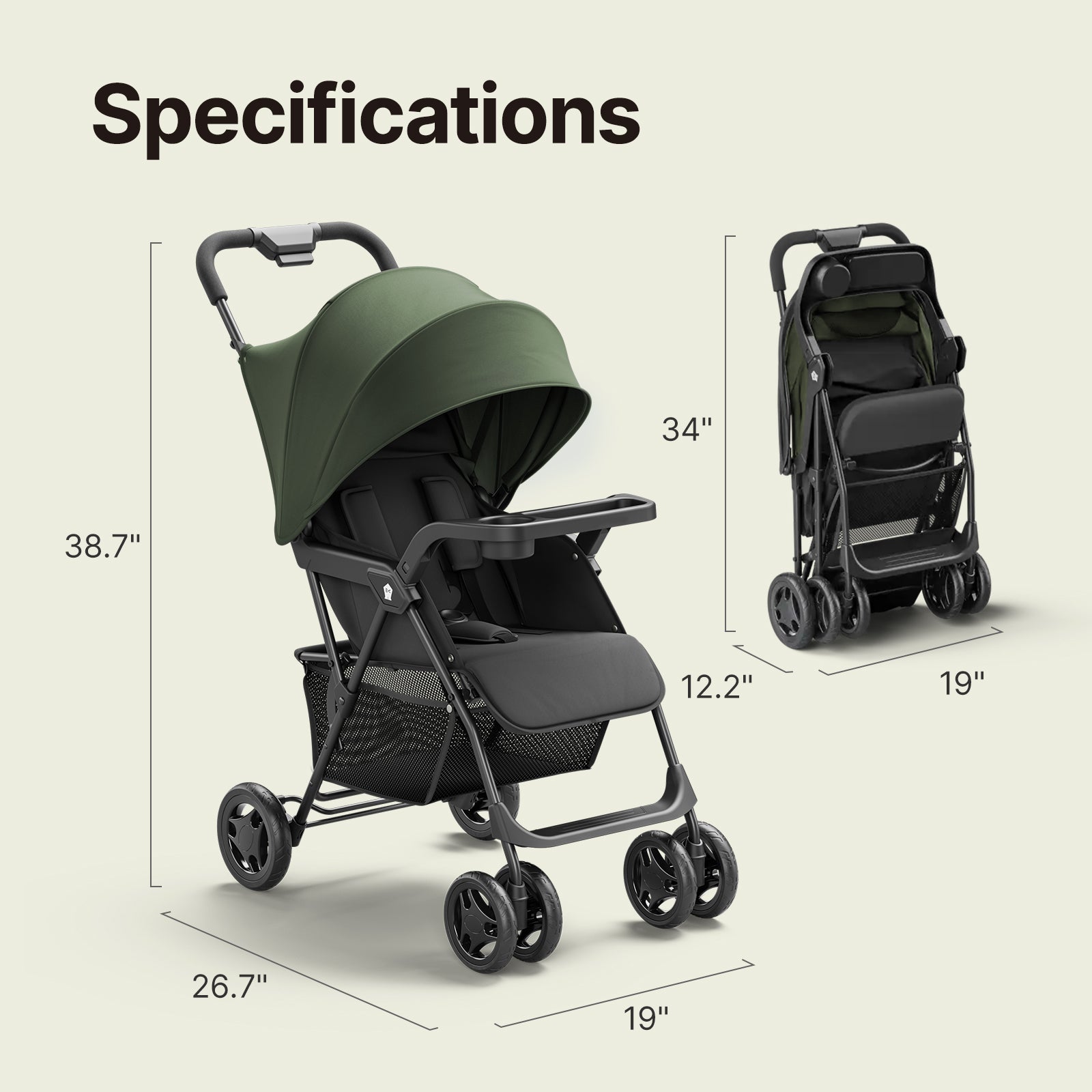 Lightweight Umbrella Travel Stroller