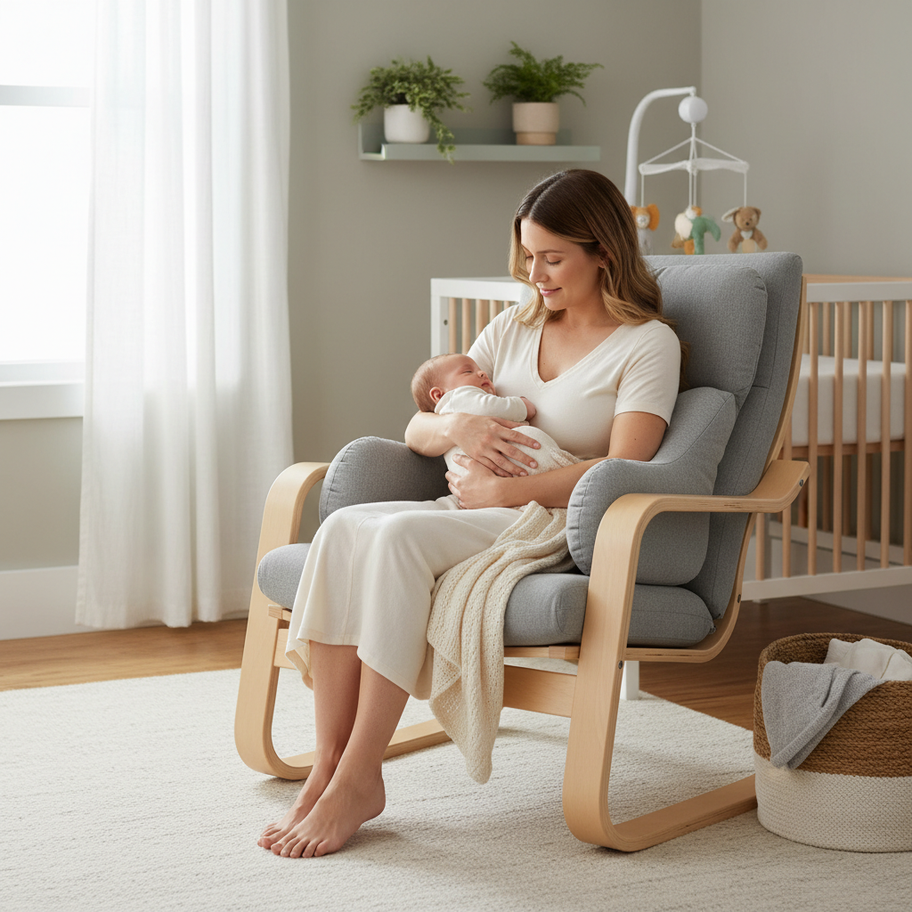 nursing chair posture guide for preventing back and neck pain