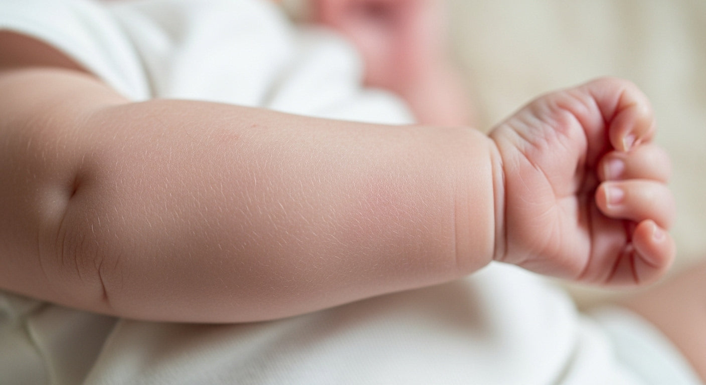 baby arm dry skin