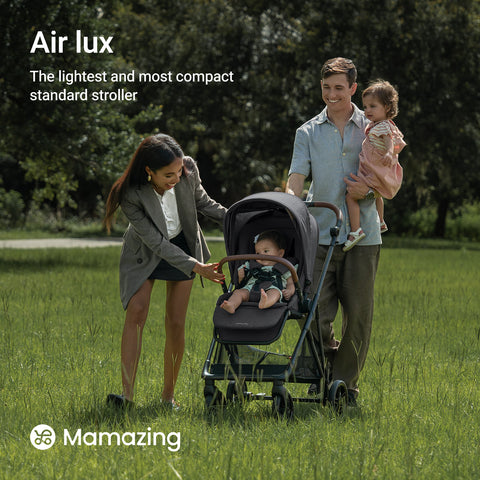 Air Lux Baby Stroller – Lightweight Carbon Fiber Frame, One-Hand Fold & Reversible Seat