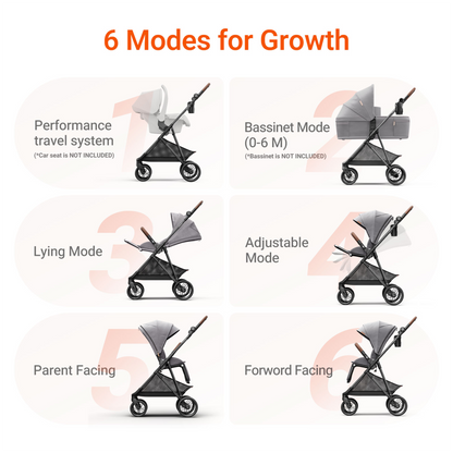 Air Lux Stroller With Bassinet