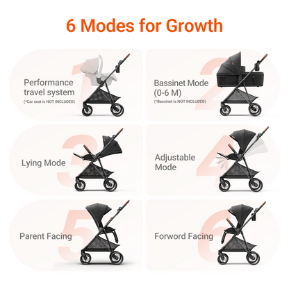 Air Lux Stroller With Bassinet