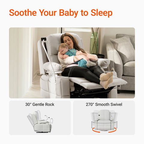 Lullapod Rocking Nursery Chair for Breastfeeding