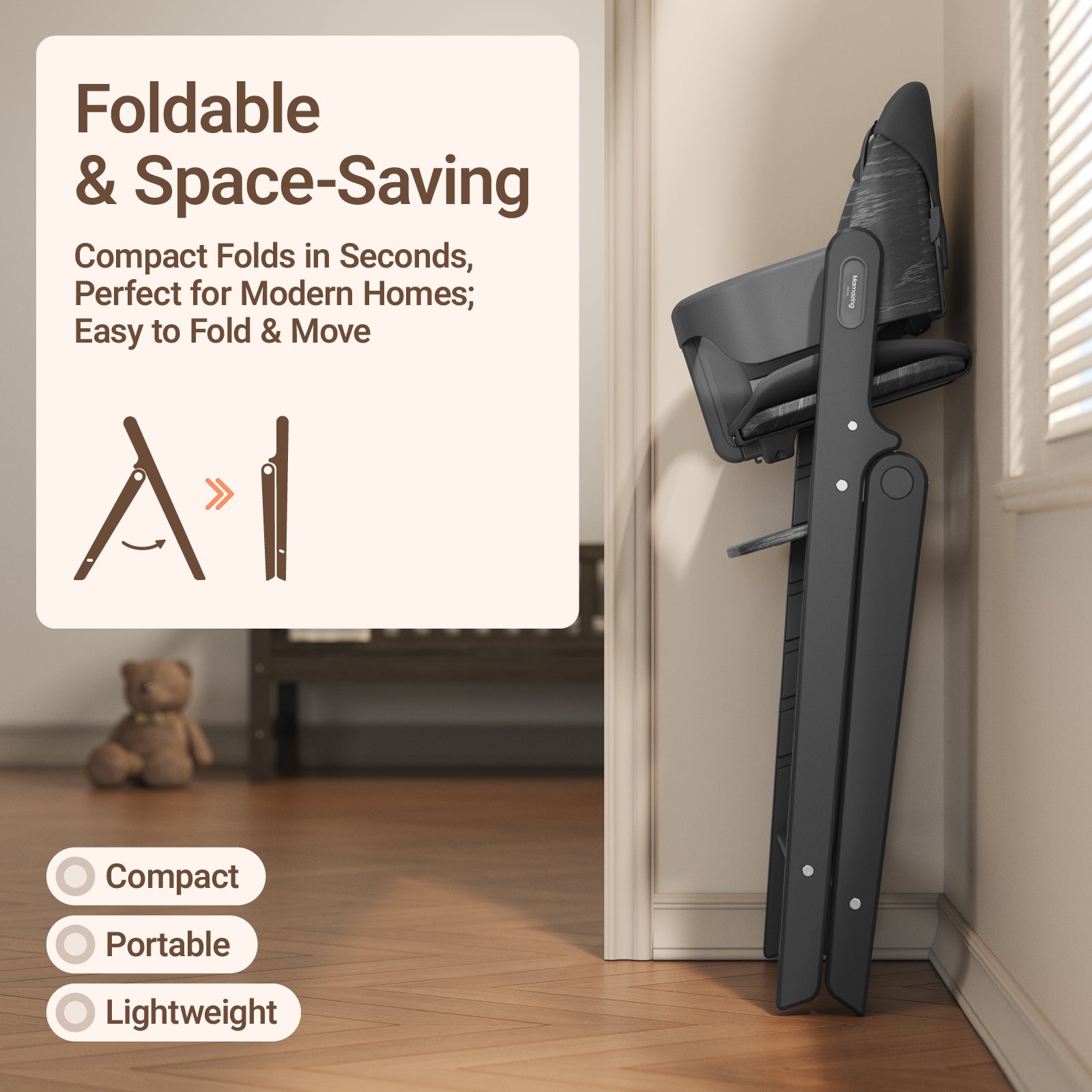 GrowPod Pro Wooden High Chair