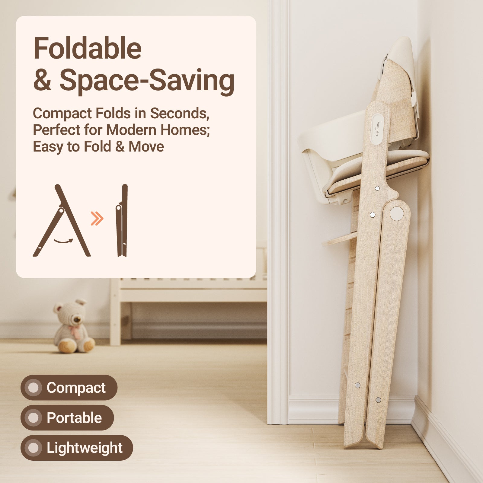 GrowPod Pro Wooden High Chair