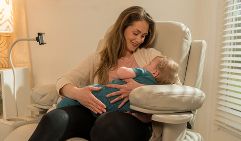 Parenting is messy.  
Beautiful.  
And completely exhausting.  
Let your chair support you through it all.