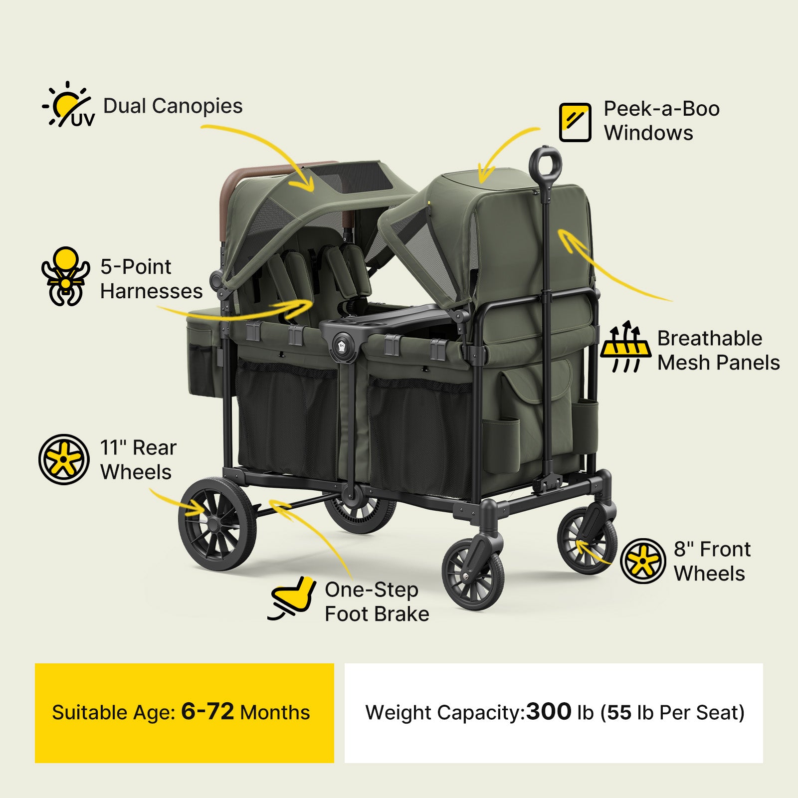 4 Seater Stroller Wagon