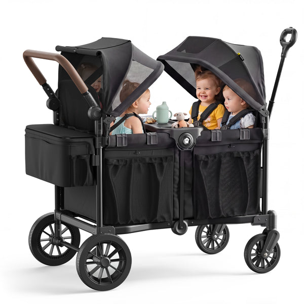 BabyVista All-Terrain Stroller Wagon, Black