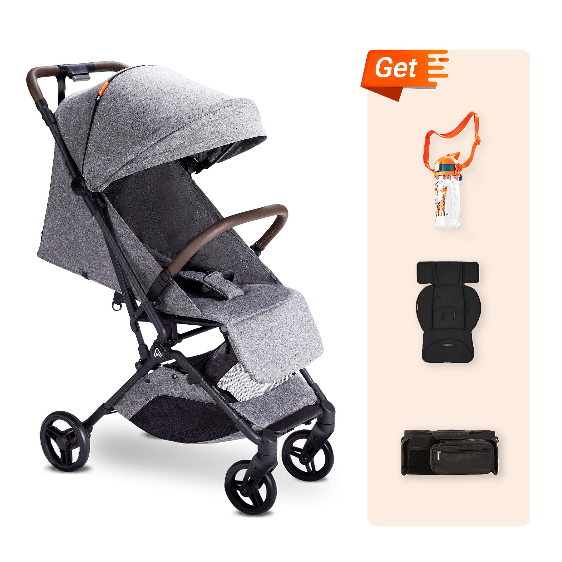 Ultra Air Stroller With Free Organizer, Cushion, Spray Cup