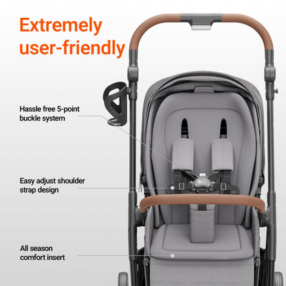 Air Lux Stroller With Bassinet