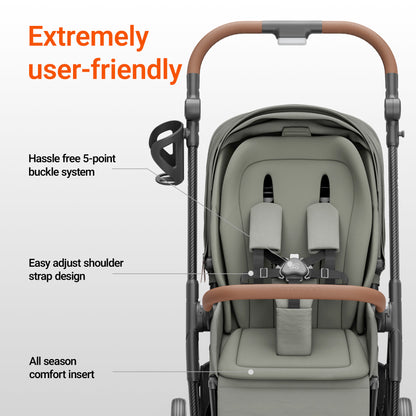Air Lux Stroller With Bassinet