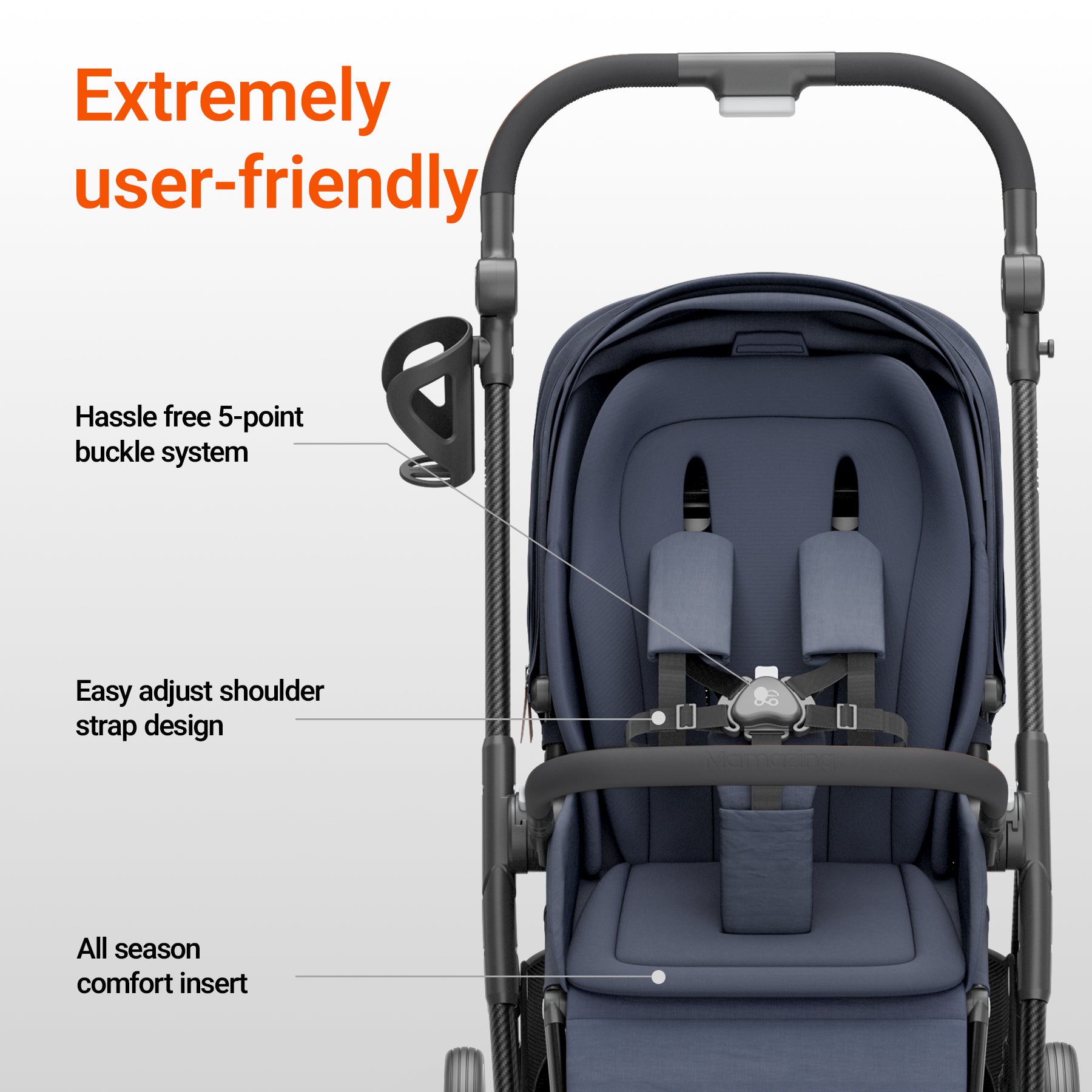 Air Lux Stroller With Bassinet