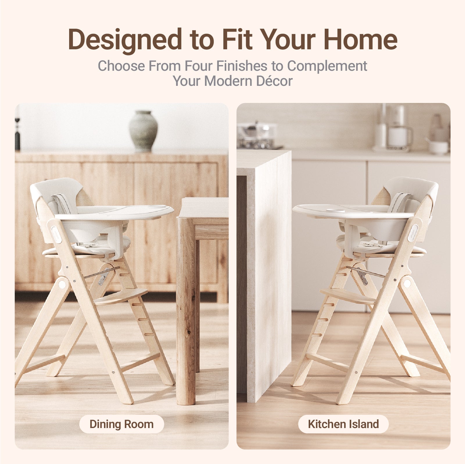 GrowPod Pro Wooden High Chair