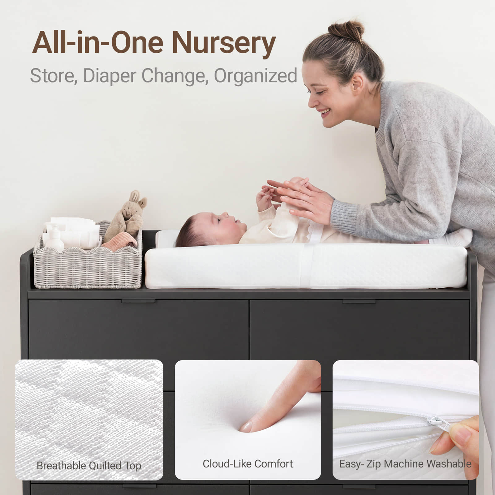 Keeva Pro 6-Drawer Double Dresser