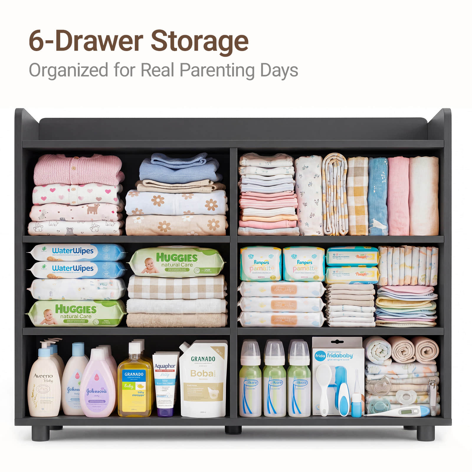 Keeva Pro 6-Drawer Double Dresser