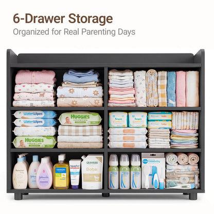 Keeva Pro 6-Drawer Double Dresser