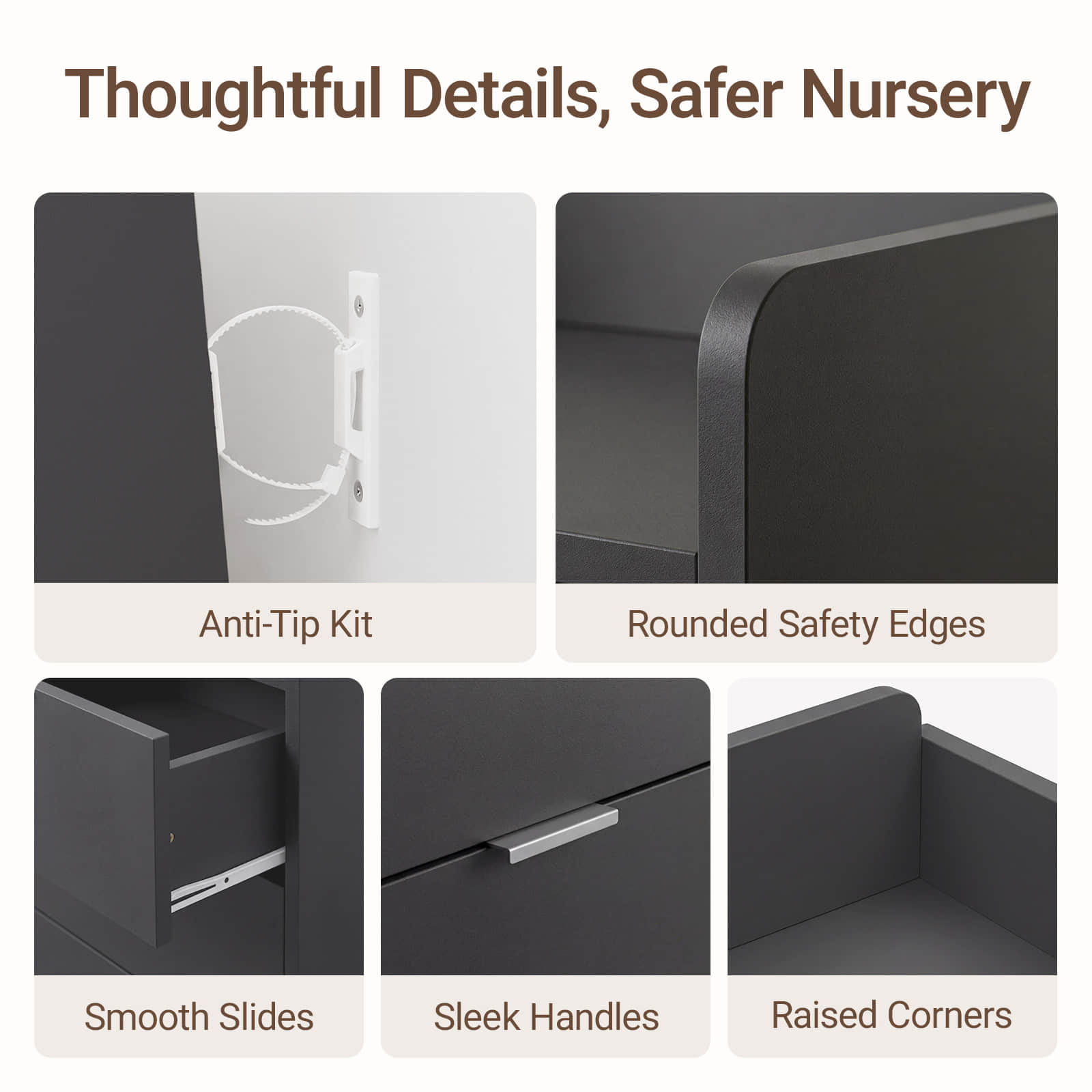 Keeva Pro 6-Drawer Double Dresser