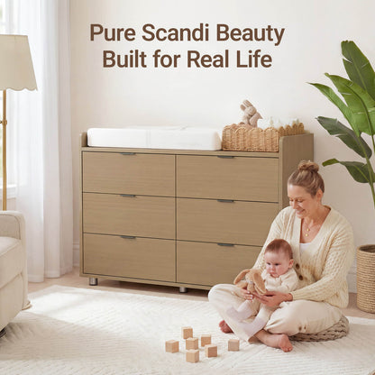 Keeva Pro 6-Drawer Double Dresser