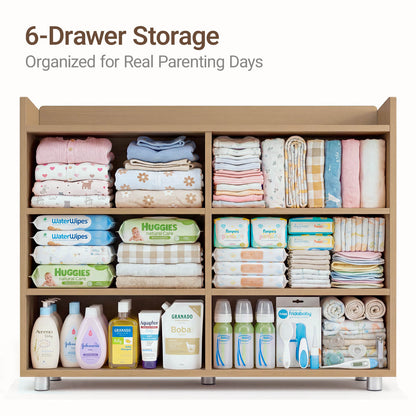 Keeva Pro 6-Drawer Double Dresser