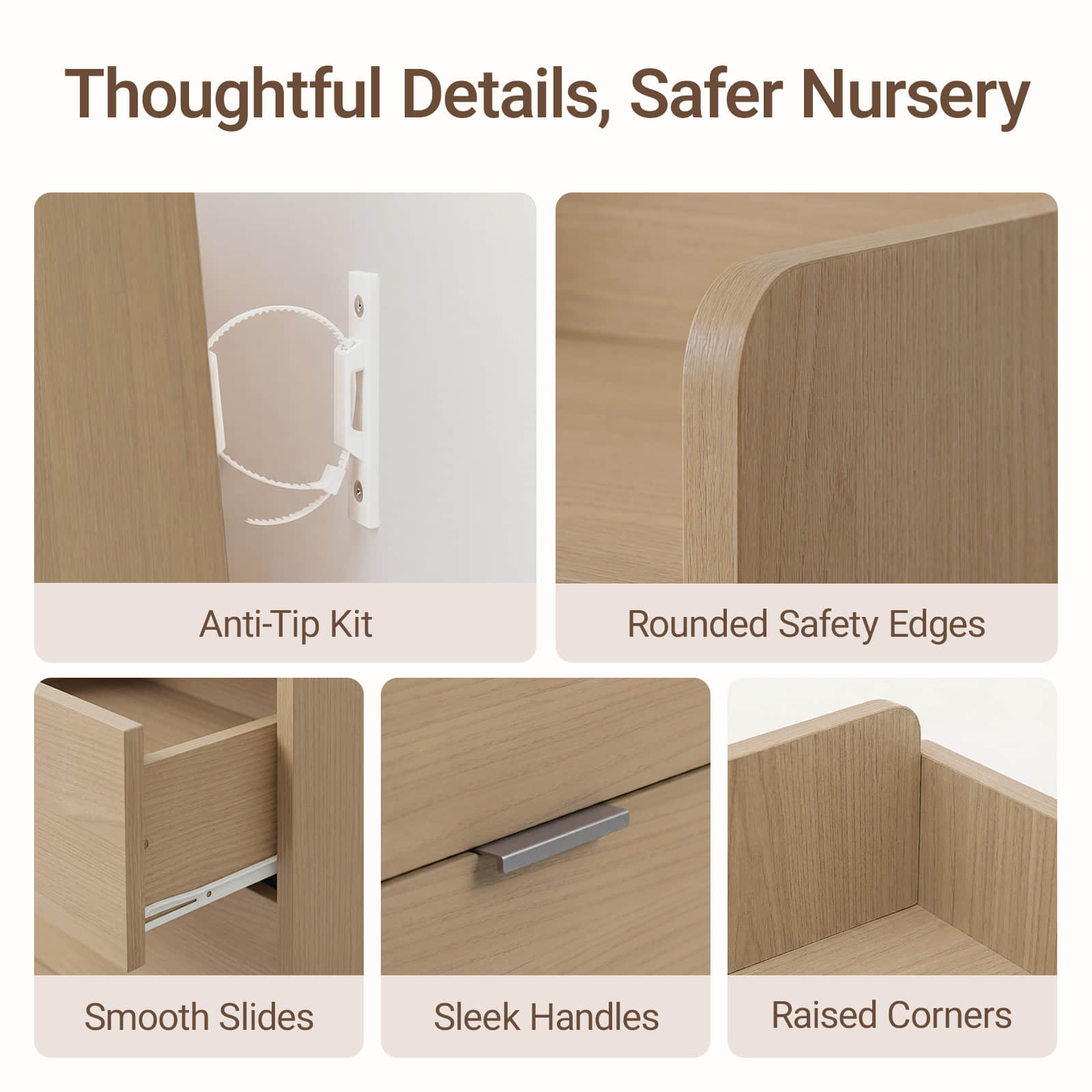 Keeva Pro 6-Drawer Double Dresser