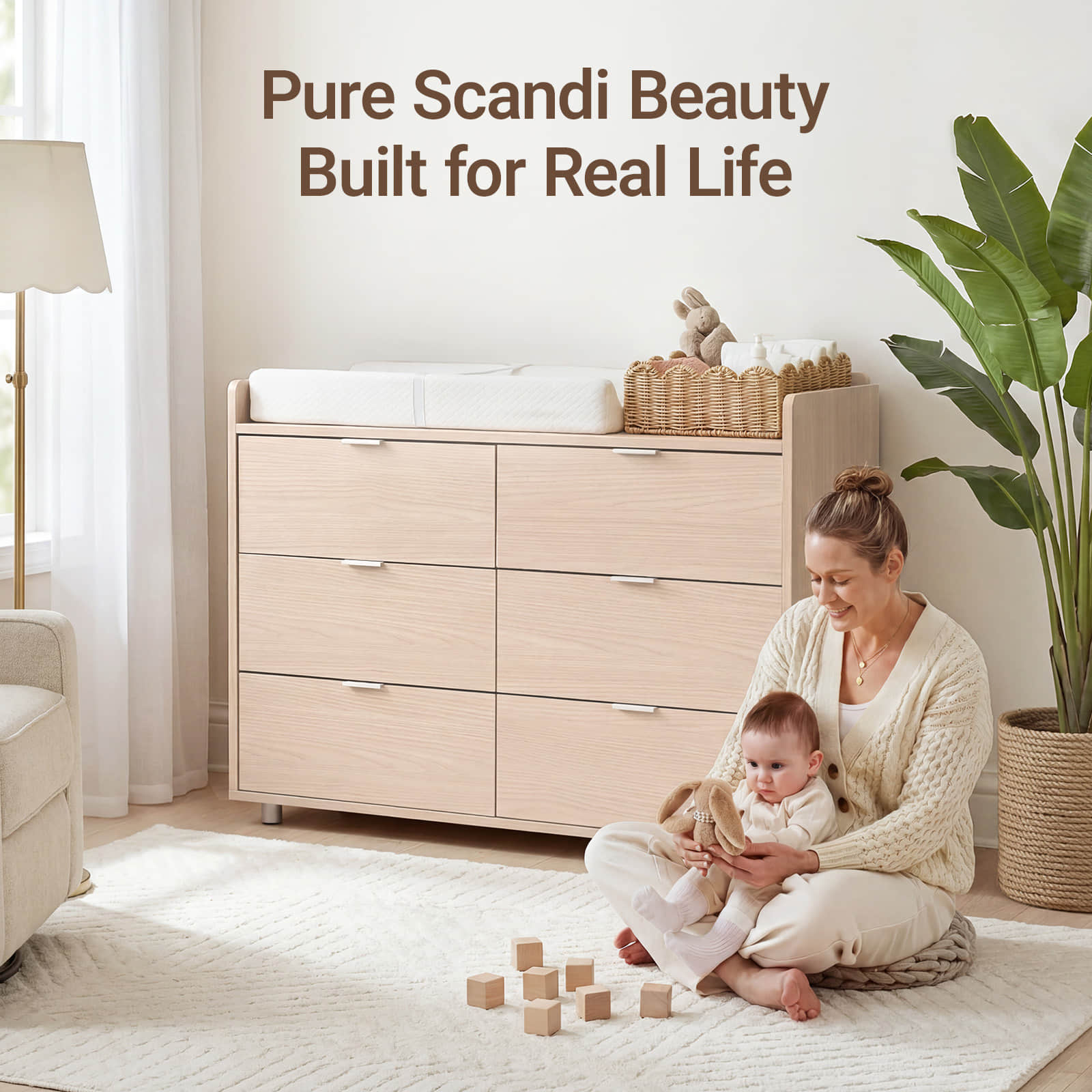 Keeva Pro 6-Drawer Double Dresser
