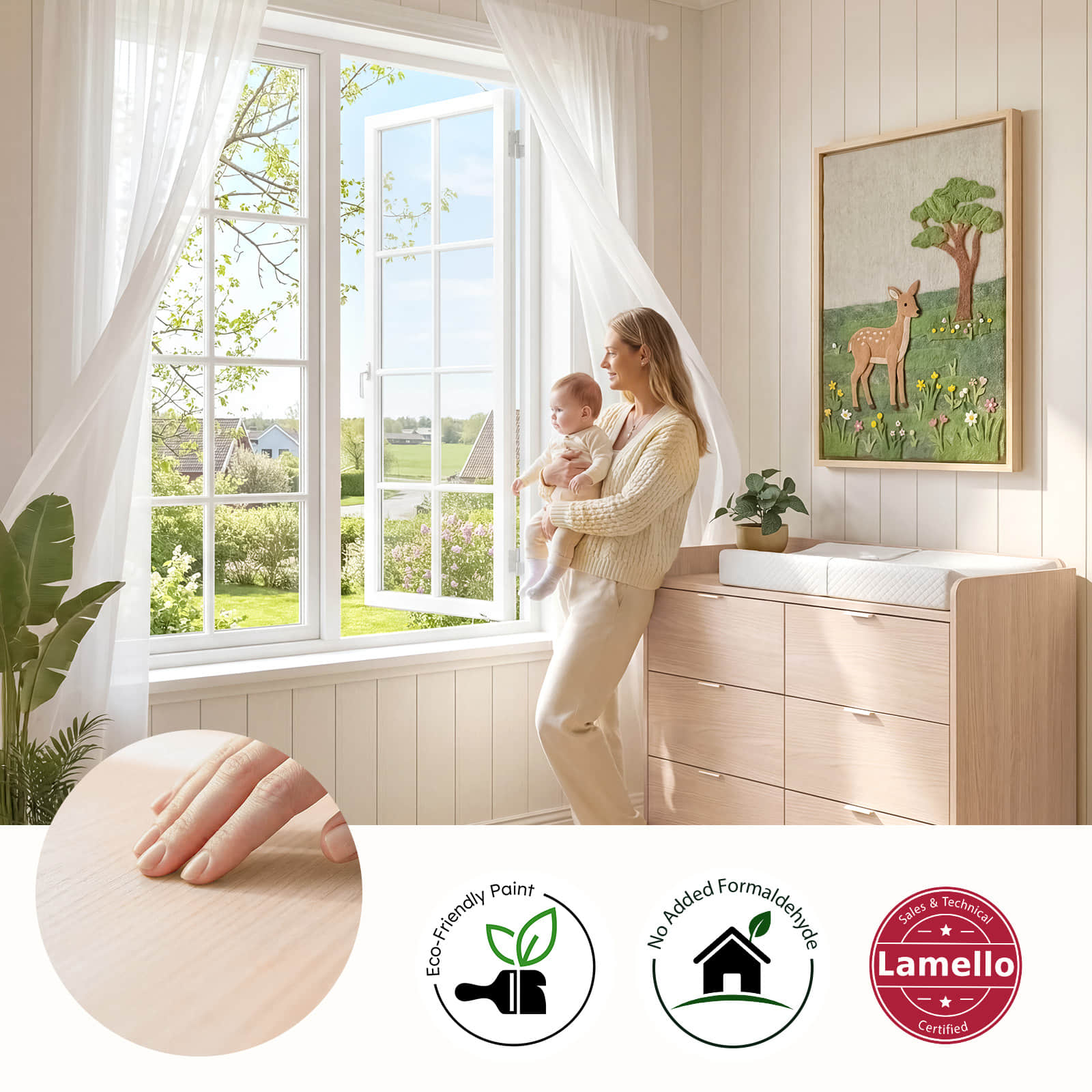 Keeva Pro 6-Drawer Double Dresser