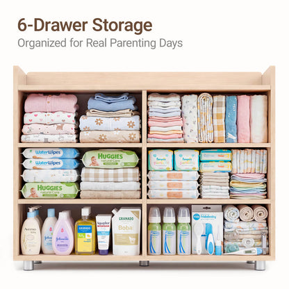 Keeva Pro 6-Drawer Double Dresser