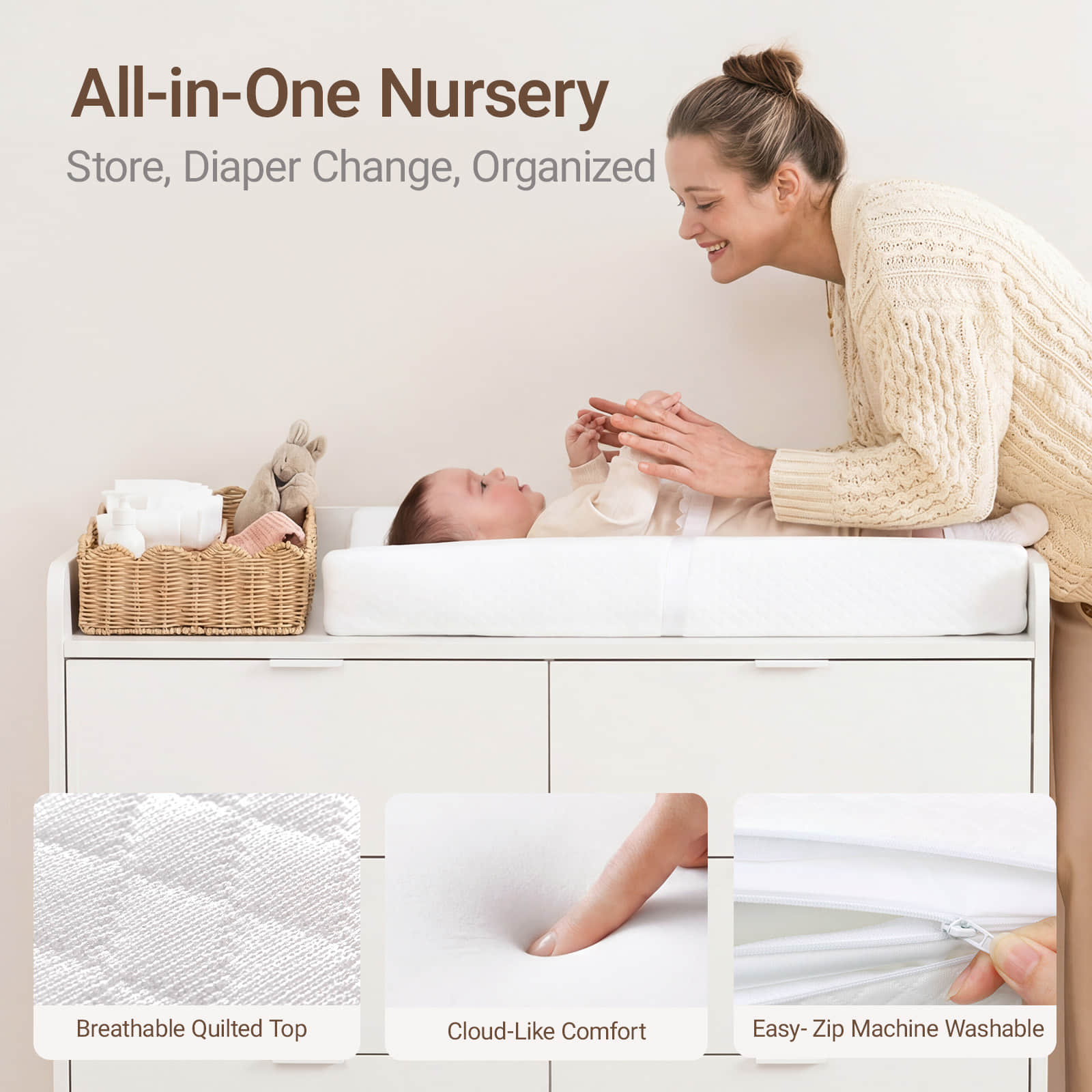 Keeva Pro 6-Drawer Double Dresser