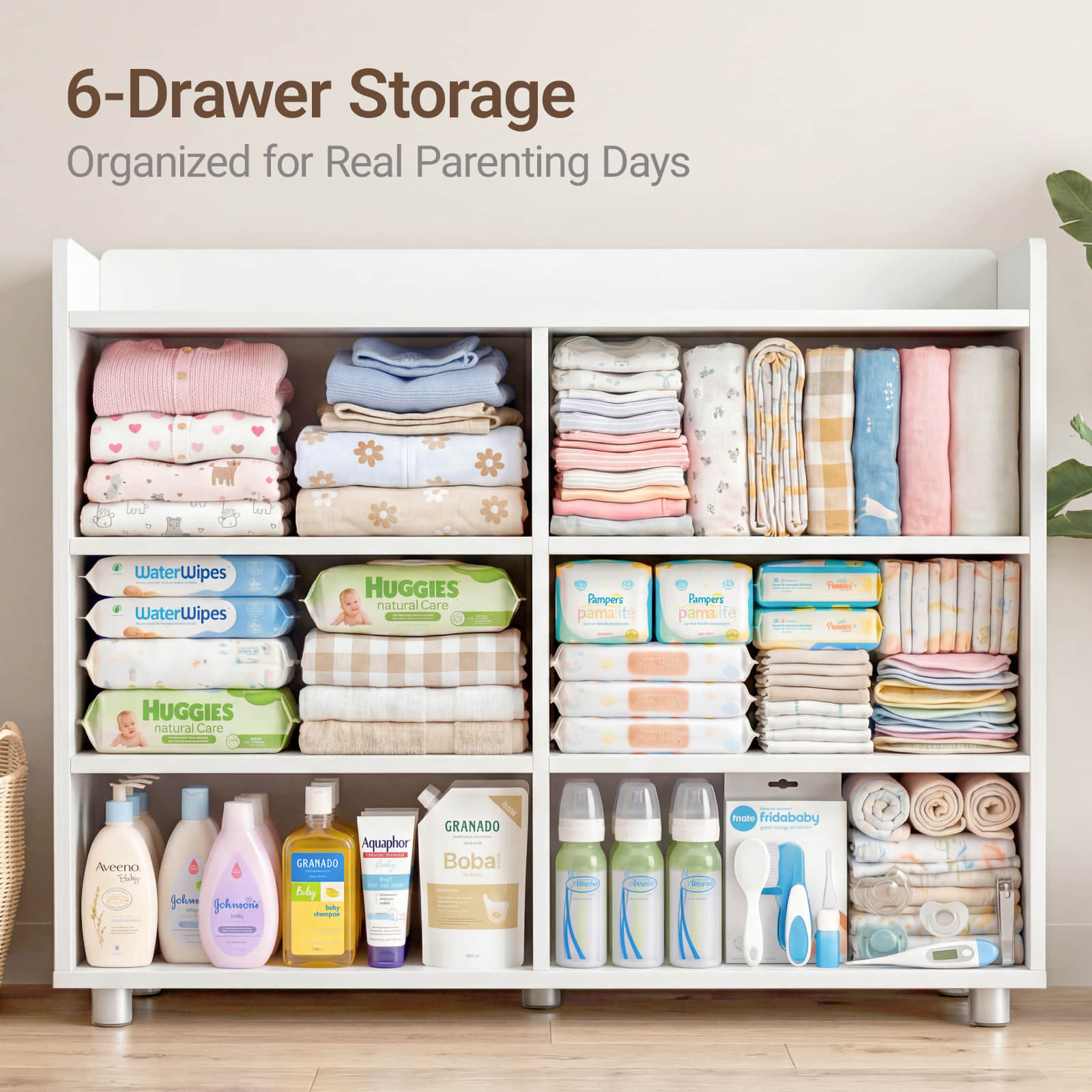 Keeva Pro 6-Drawer Double Dresser