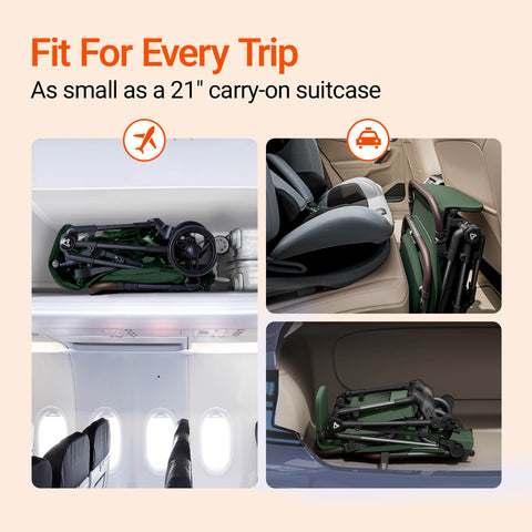 Ultra Air Carbon Fiber Lightweight Travel Stroller