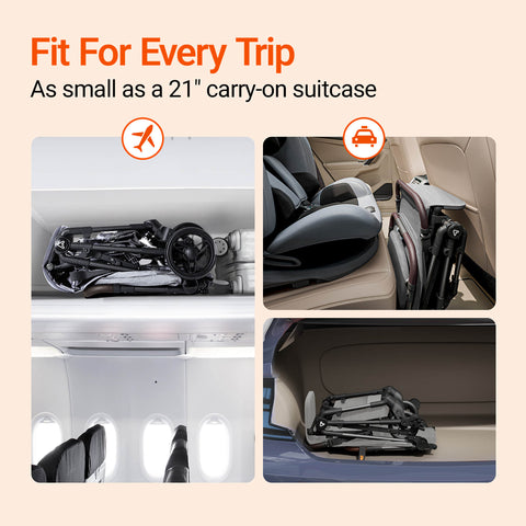 Ultra Air Carbon Fiber Lightweight Travel Stroller