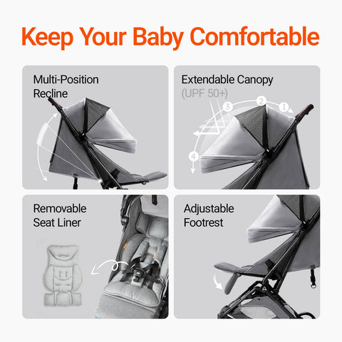 Ultra Air Carbon Fiber Lightweight Travel Stroller