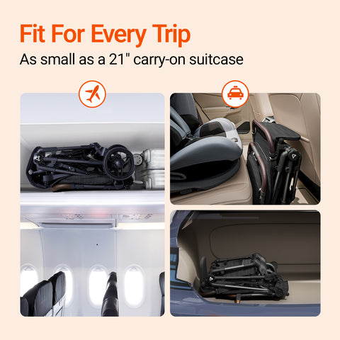 Ultra Air Carbon Fiber Lightweight Travel Stroller