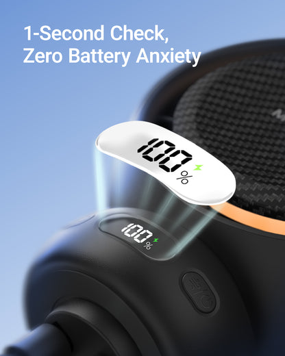 Auto-Oscillating Portable Stroller Fan with LED